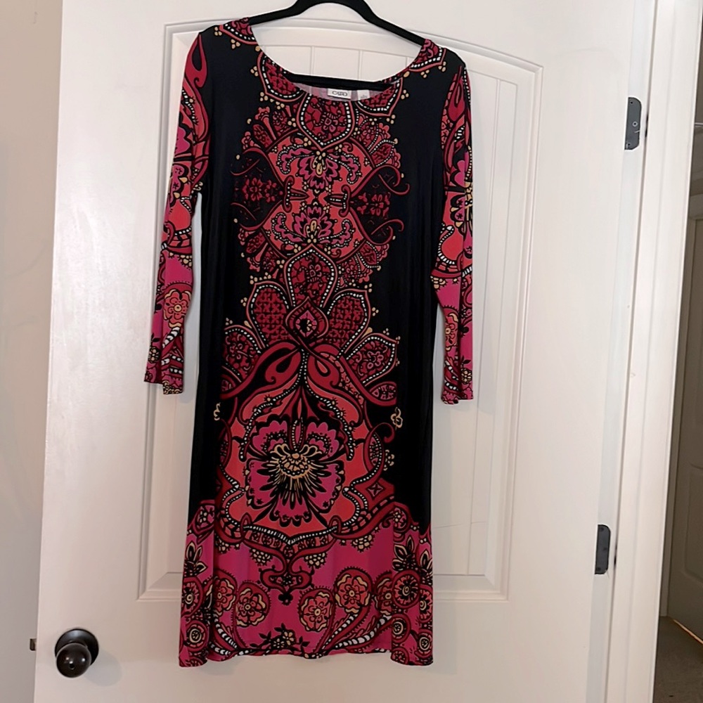 Slimming bodycon print dress